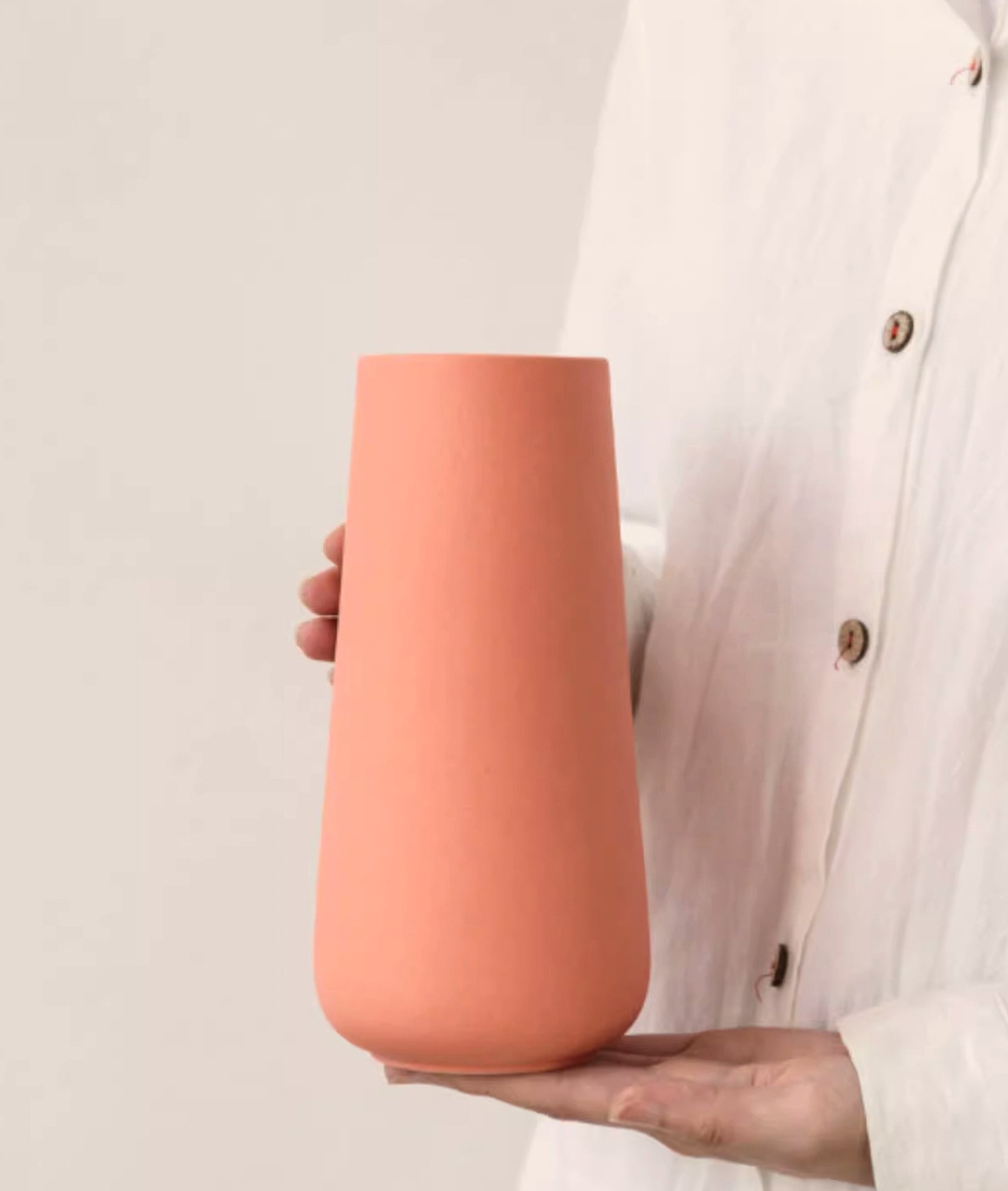 sculptural ceramic vase tall